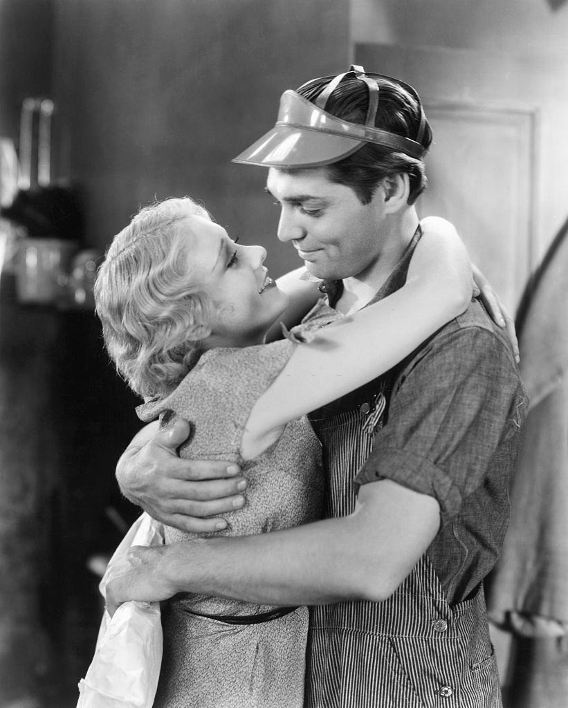 Constance Bennett with Clark Gable in the movie "The Easiest way", 1931.