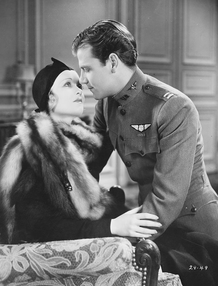 Constance Bennett with JOel McCrea in the movie 'Born to Love', 1930.