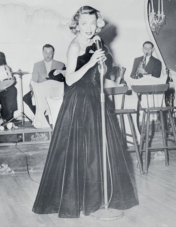 Constance Bennett performing at the the Hotel Pierre Cotillion.