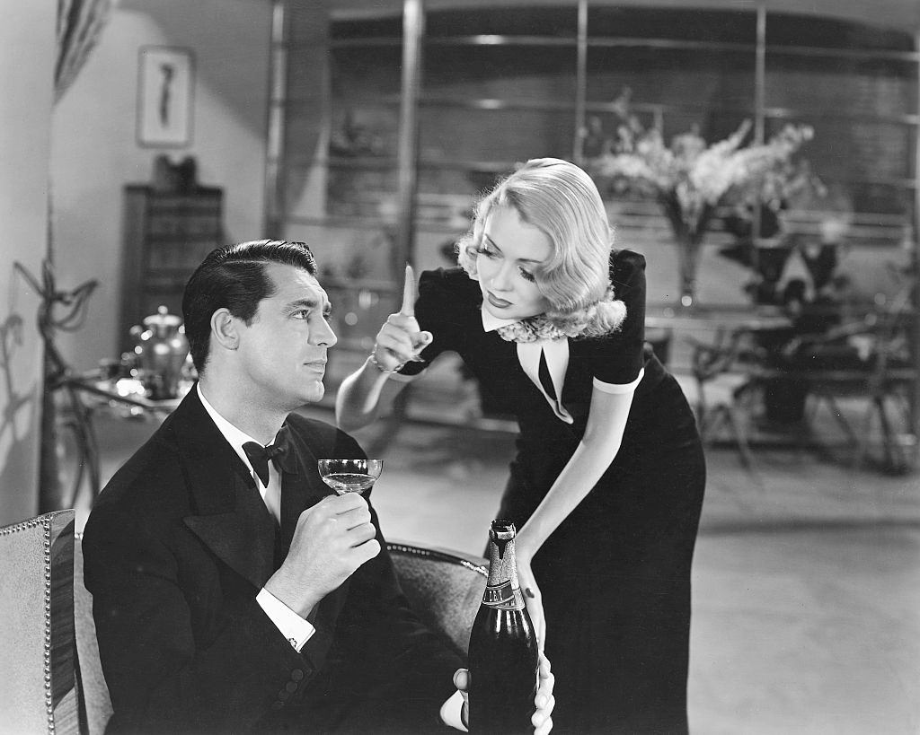 Constance Bennett as Marion Kerby and Cary Grant as Georeg Kerby in the movie 'Topper', 1937.