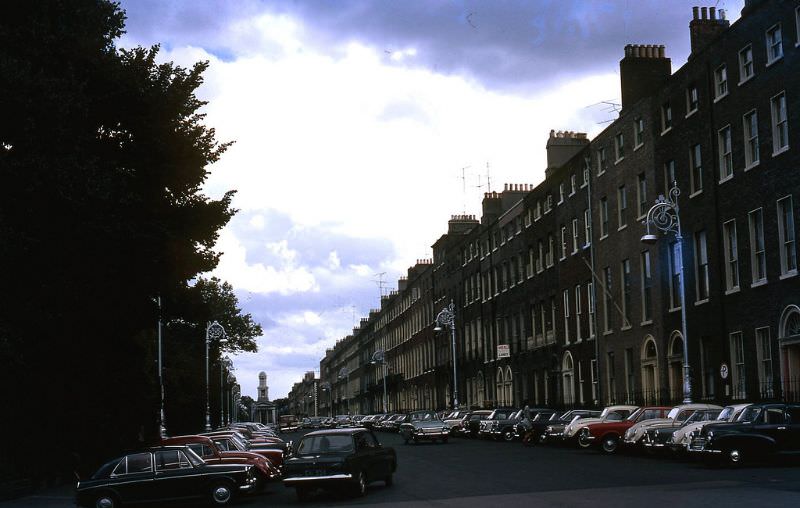 Row of terraces in Dublin, August 1969