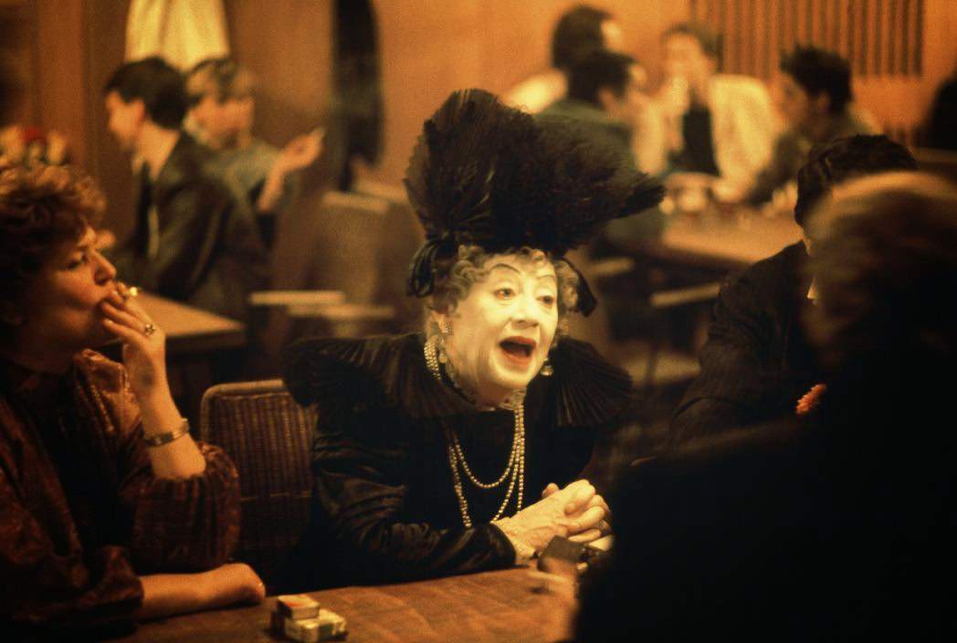 Actors in the cafeteria of "Berliner Ensenble," formerly Berthold Brecht's thateater, on Schiffbauer Damm. East Berlin, 1974.