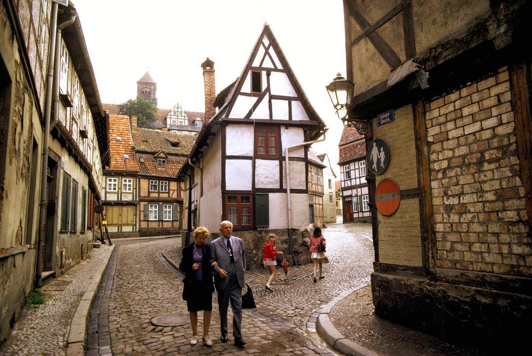 The medieval town center. Wernigerrode, Harz