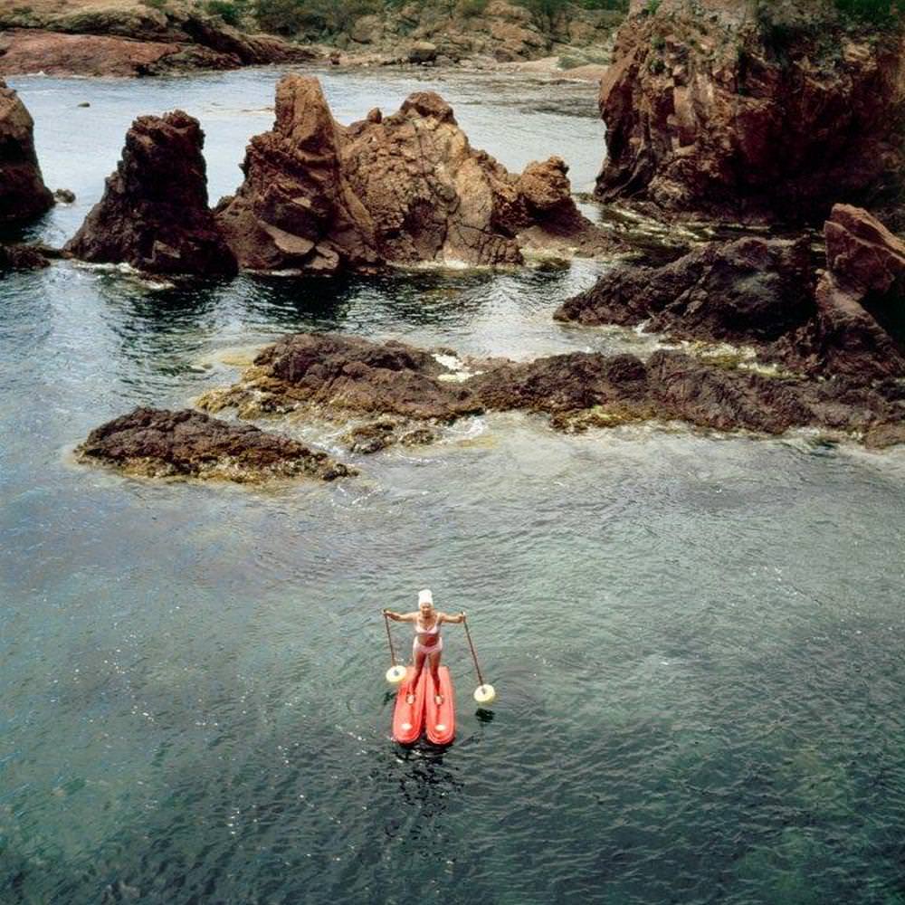 A girl at Carven, Agay, August 1954