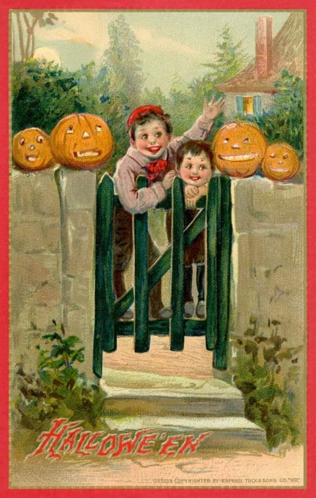Halloween Pumpkinheads at the Gate