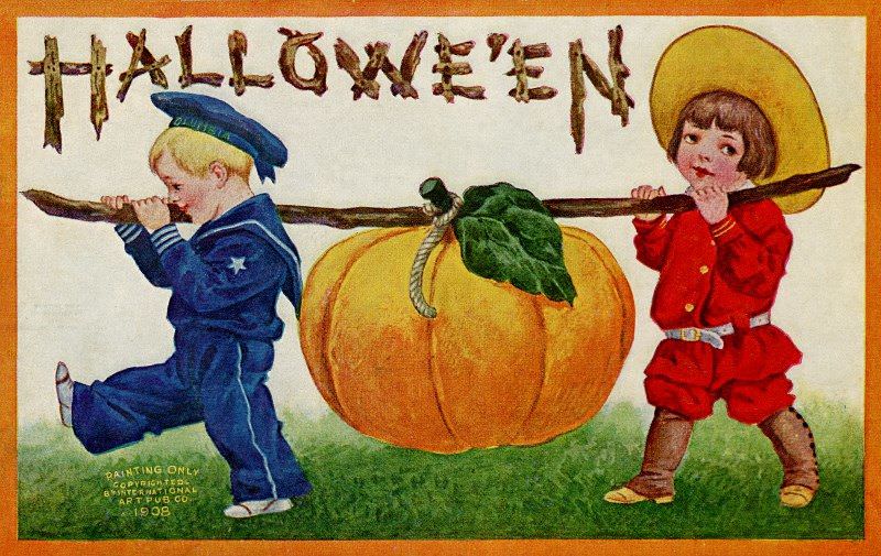 Bringing Home the Halloween Pumpkin