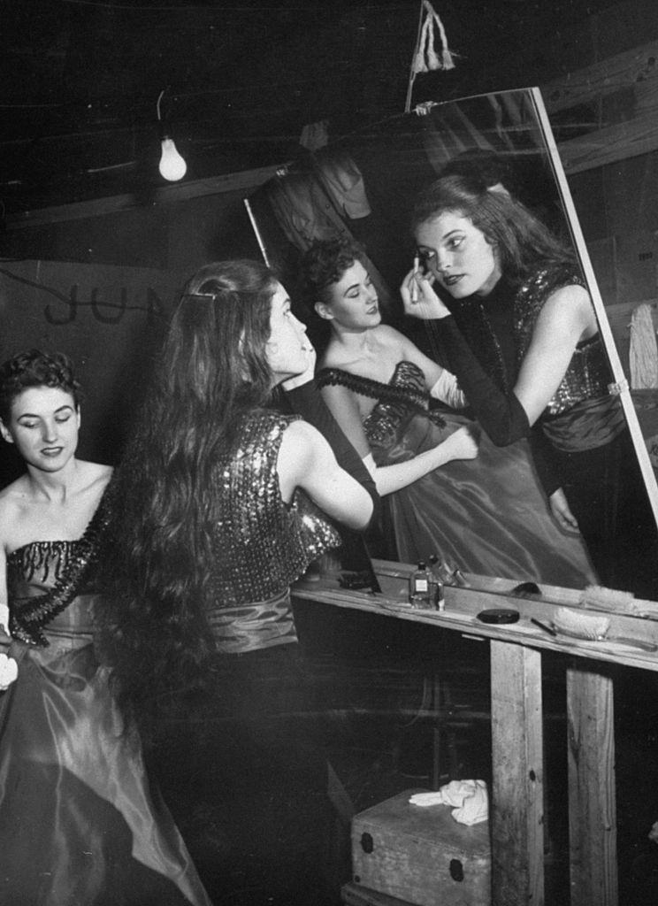 Students participating in the University of Houston's Frontier Fiesta, 1958.