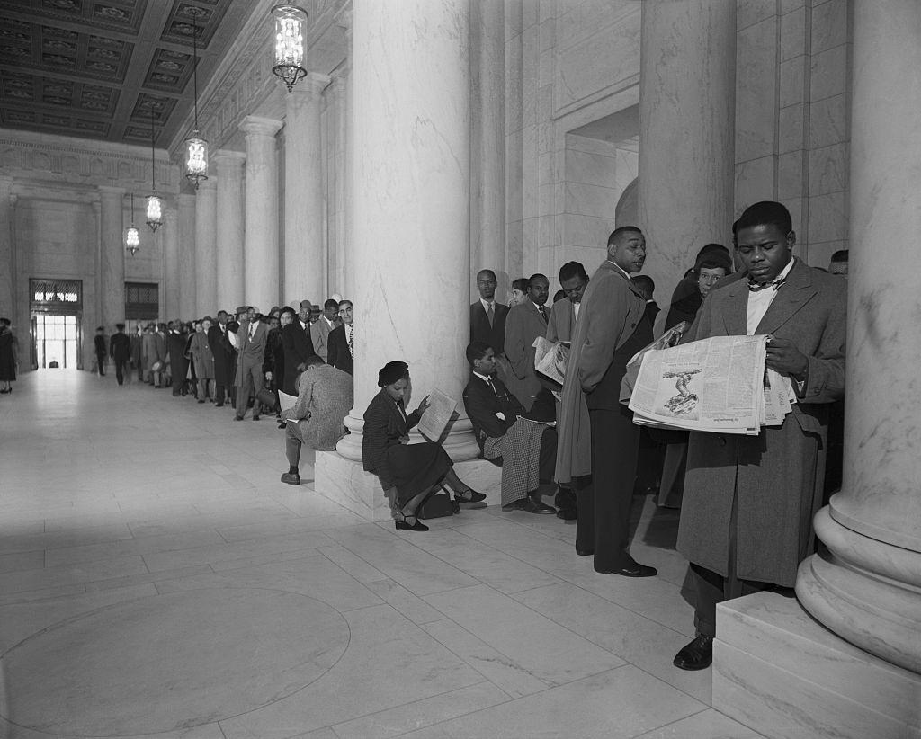 Segregation hearing a big attraction at U.S. Supreme Court.