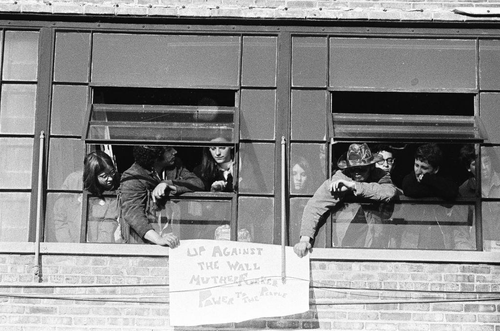 Uic-Circle Students on strike following Kent State Shootings, May 6 1970.