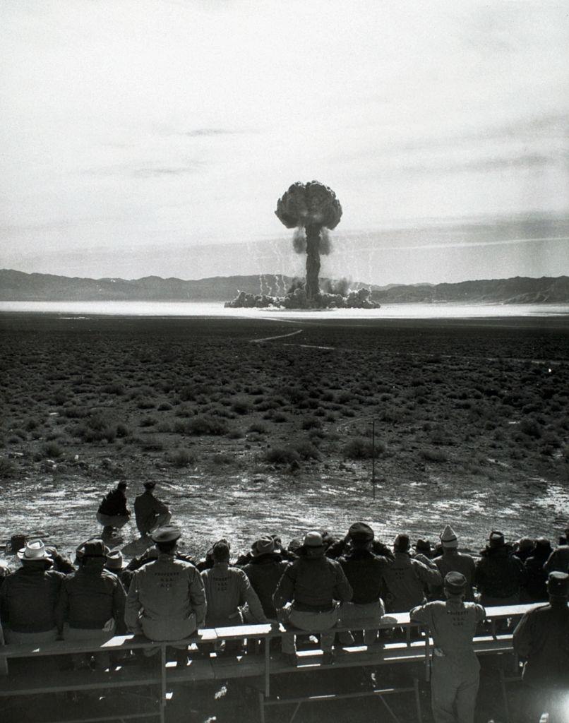 Observers at Nuclear Test, 1950s