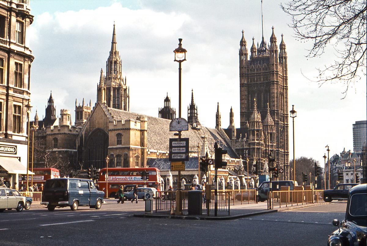 Parliament Square, London, April 1976