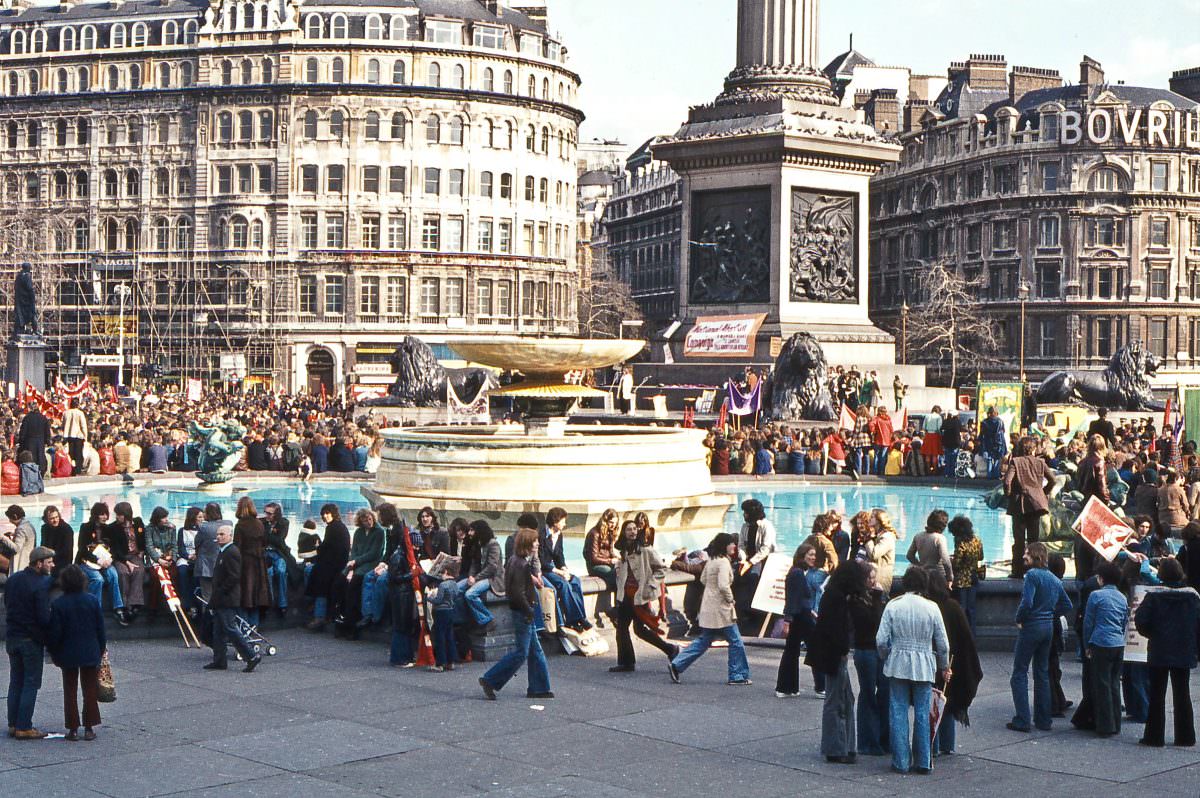 Trafalgar Square, 3rd April 1976
