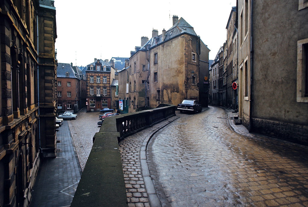 The Winding Road. Old Quarters of Luxembourg City, 1972