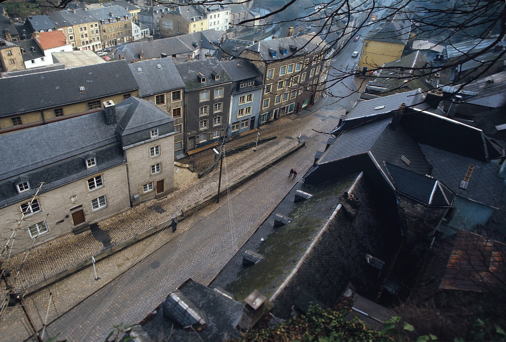 A Birds Eye View, Luxembourg City, Jan 1972