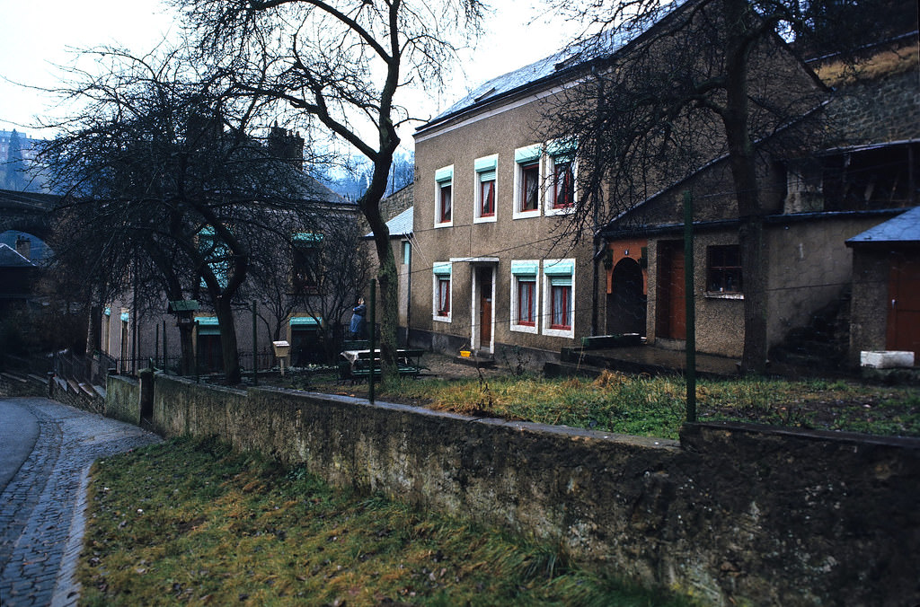 The Old Quarter of Pfaffenthal, Luxembourg City, Jan. 1972