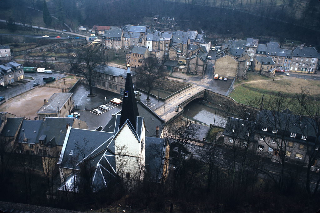 The Old Quarter of Pfaffenthal, Luxembourg City, Jan. 1972