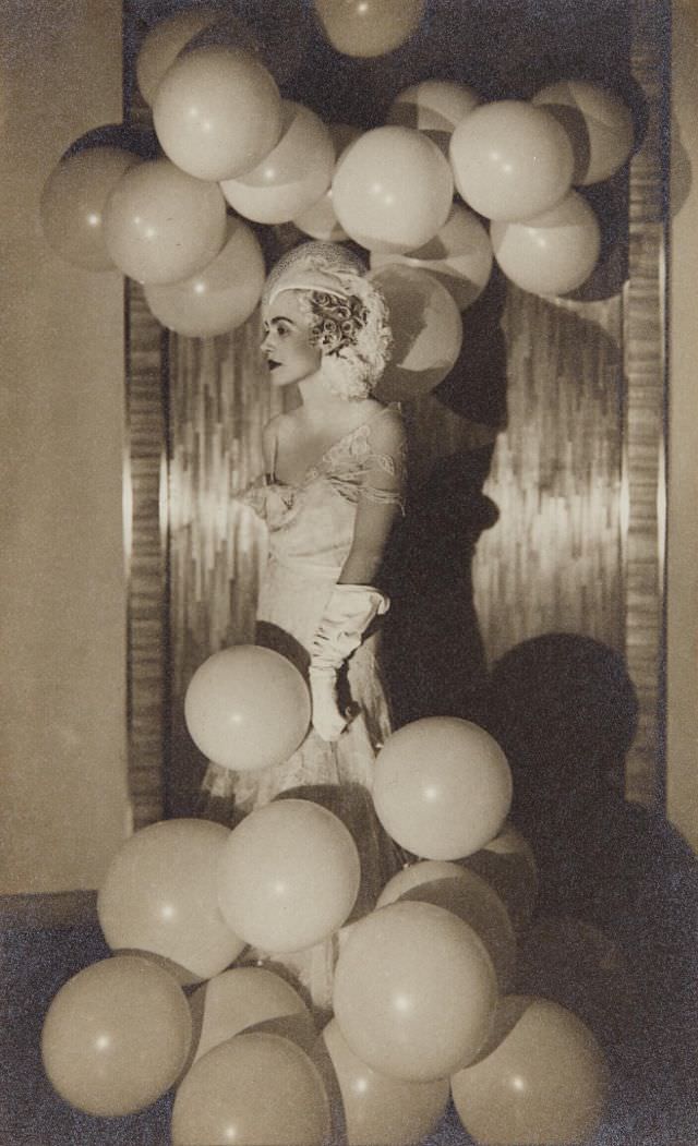 Countess Celani at the Bal Blanc, 1930