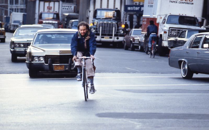 Cyclist, Manhattan, 1978