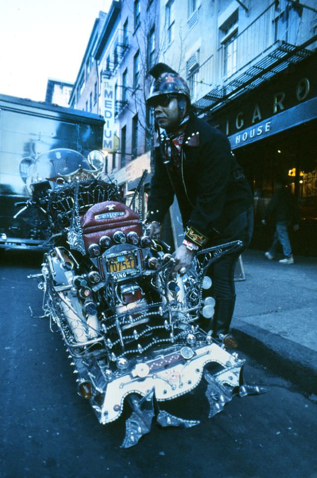 Motorcycle, Manhattan, 1978