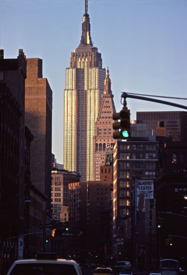 The Empire State Building from Downtown, Manhattan, 1978