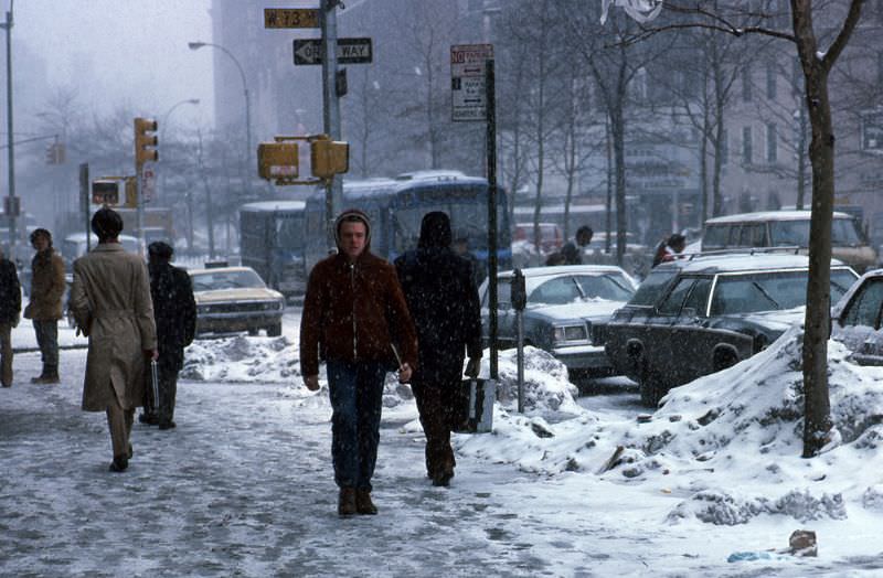A very cold day, Manhattan, 1978