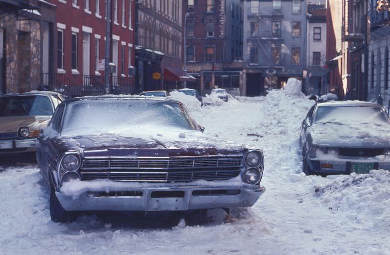 Frozen car, Manhattan, 1978