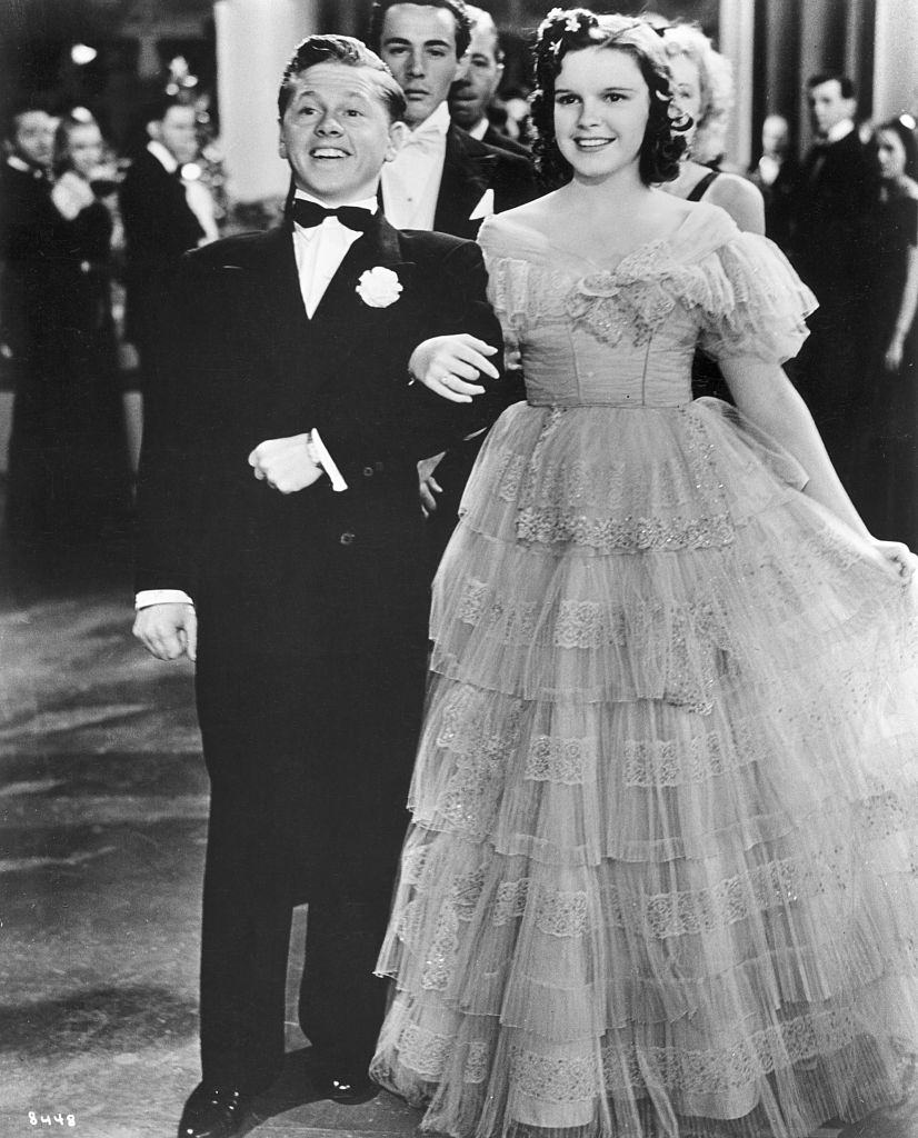 Mickey Rooney and Judy Garland perform in a scene from the 1940 film Strike Up the Band.