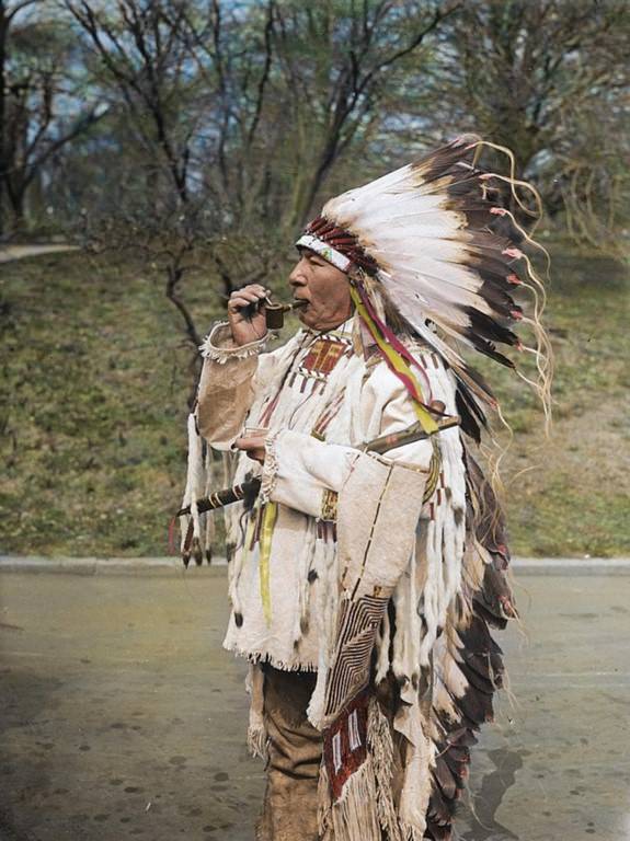 This Native American elder was photographed around 1925.