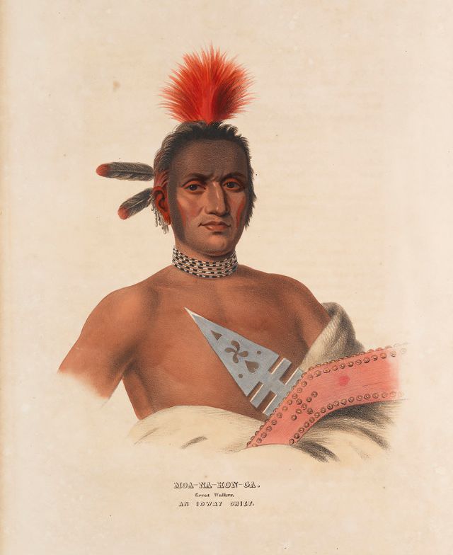 Moa-Na-Hon-Ga, Great Walker, An Ioway Chief