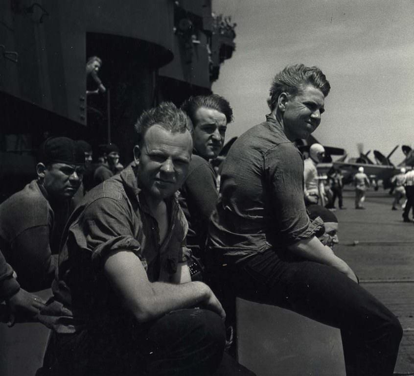 Plane Handlers, 1943.