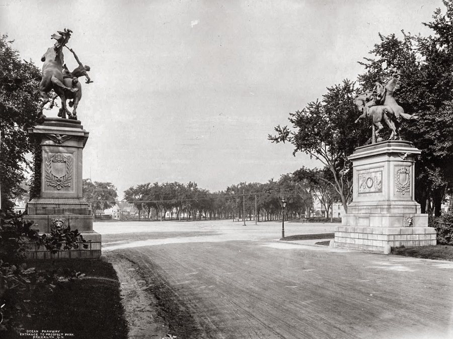 Prospect Park, Ocean Parkway Entrance Looking West