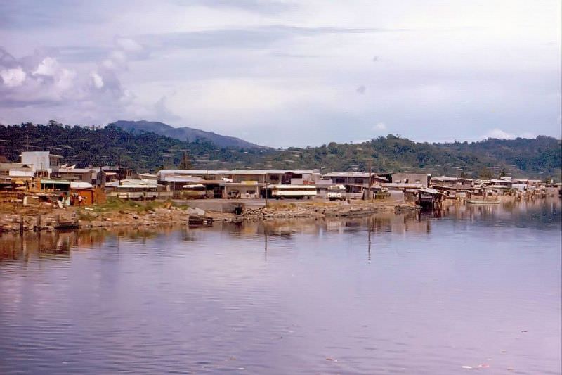 View from the bridge from the Subic Main Gate to Olongapo