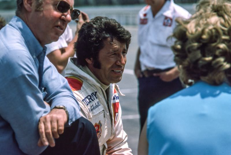 Mario Andretti awaiting the race