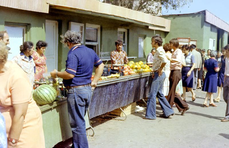 Market in Tbilisi, 1970s