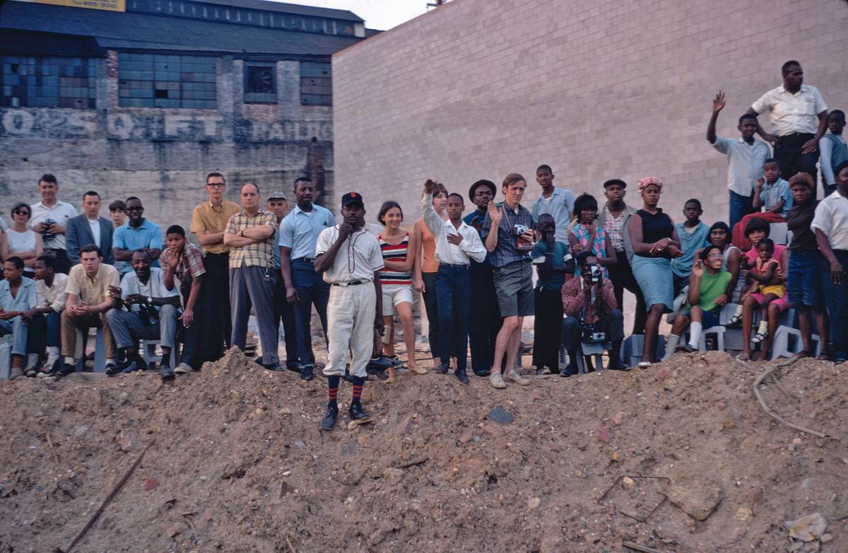 Mourners Watching Robert F. Kennedy’s Funeral Train Pass by From New York City to Washington DC on June 8 1968