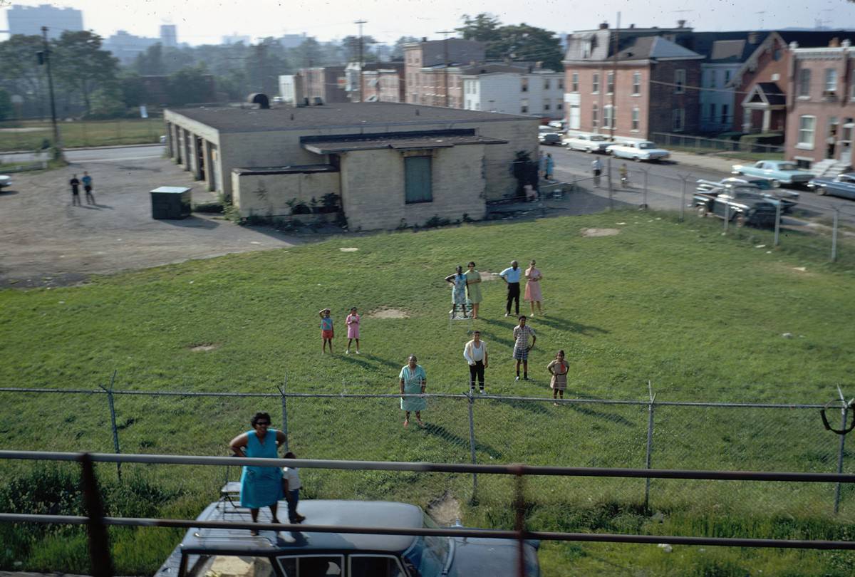 Mourners Watching Robert F. Kennedy’s Funeral Train Pass by From New York City to Washington DC on June 8 1968