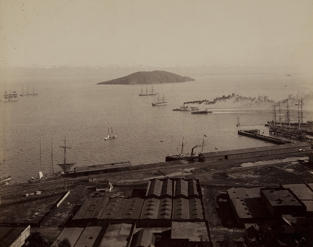 Alcatraz Island, San Francisco, 1880.