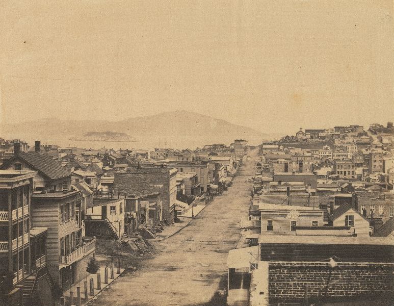 View down Stockton Street