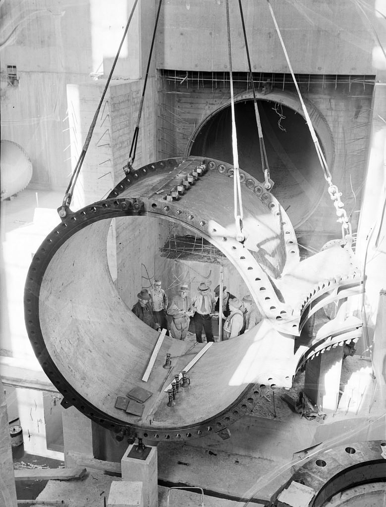 Diablo Powerhouse under construction, 1935
