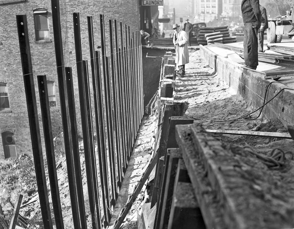 Mount Baker Tunnel under construction, 1939