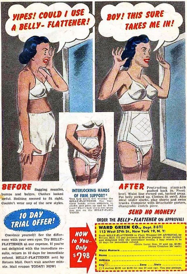 Whether it was stylish to be busty or flat-chested, one constant in the 20th century was the desire to hide and control the belly
