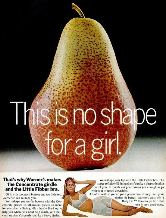 Even in the '70s, ads offered ways to change the body into a more ideal shape.