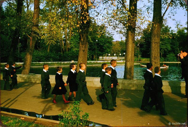 These school students are looking relatively good.