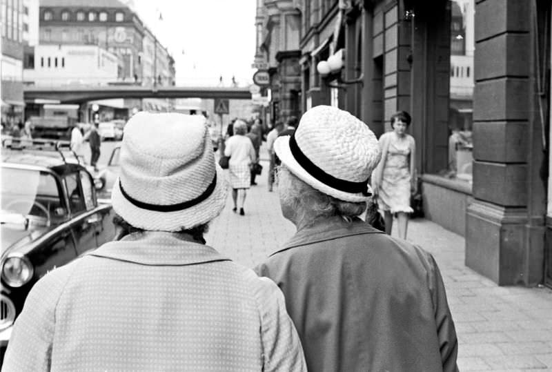 On the way to the central, Vasagatan, Stockholm, 1966