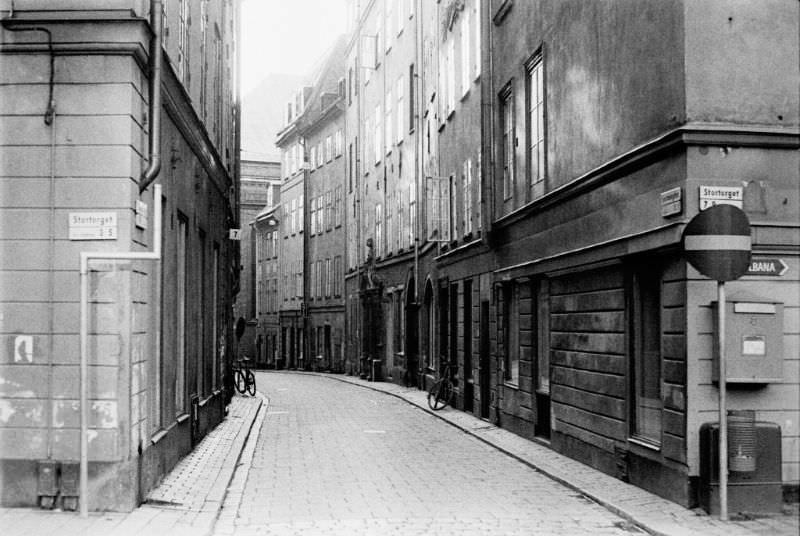 Stortorget-Svartmangatan, Old Town, Stockholm, 1967