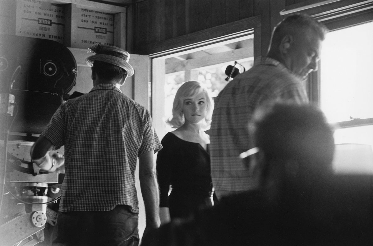 Marilyn Monroe on the set of The Misfits, 1961.