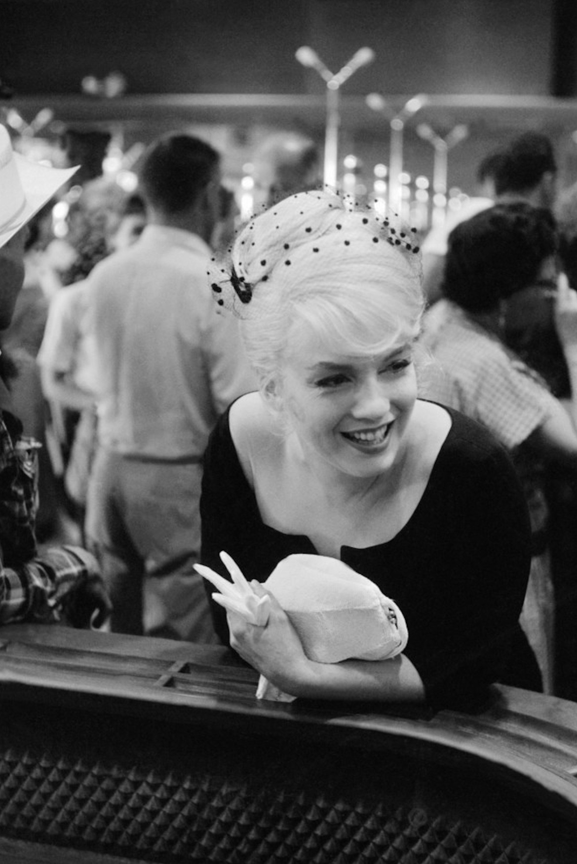 Marilyn Monroe in a casino during the production of “The Misfits”