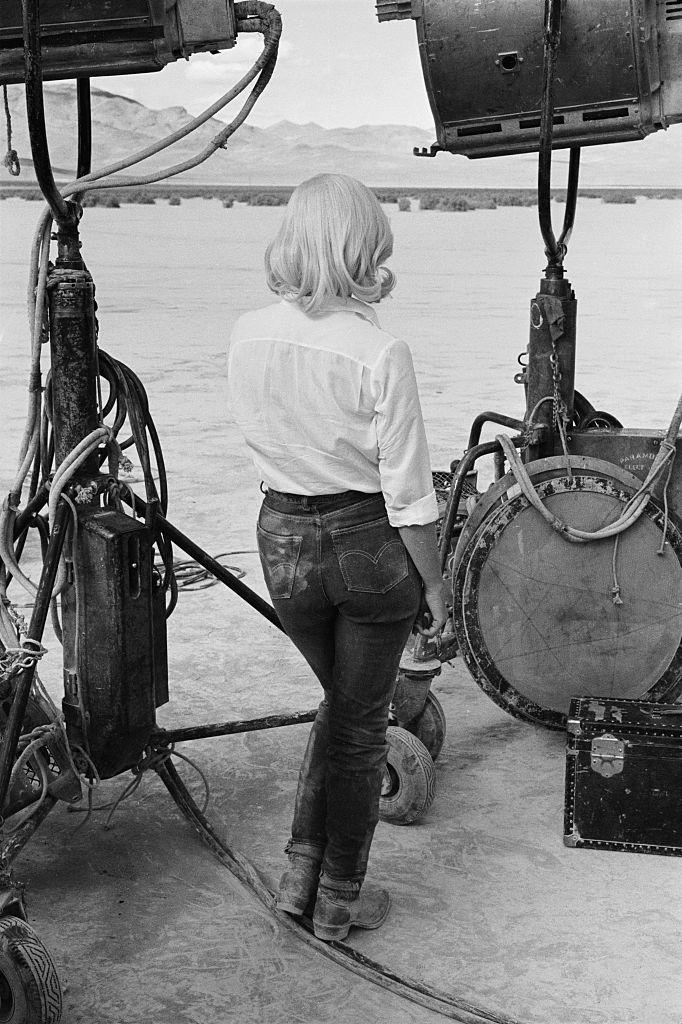 Marilyn Monroe on the set of 'The Misfits',