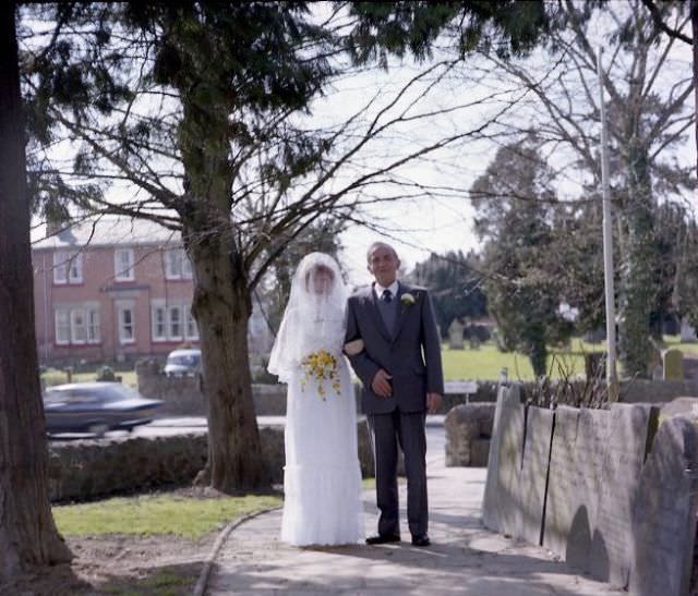 Bride with her father