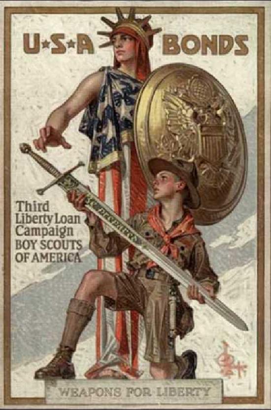Boy scouts promoted Liberty loans too